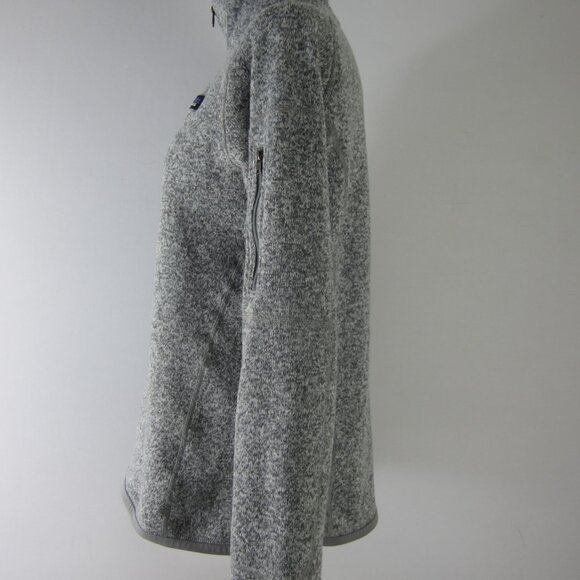 Patagonia Womens Medium Gray Heather LS Better Sweater 1/4-Zip Fleece Pullover - Picture 10 of 11
